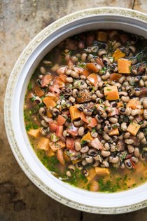 Black-eyed pea and sweet potato stew (Ndambe)