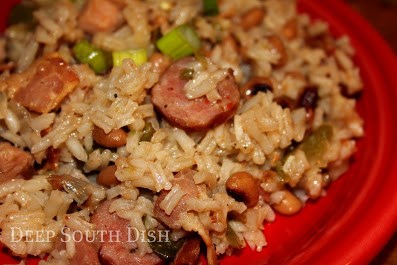 Black-eyed pea jambalaya (Deep South hoppin' John)