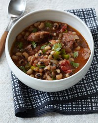 Black-eyed pea stew with sausage