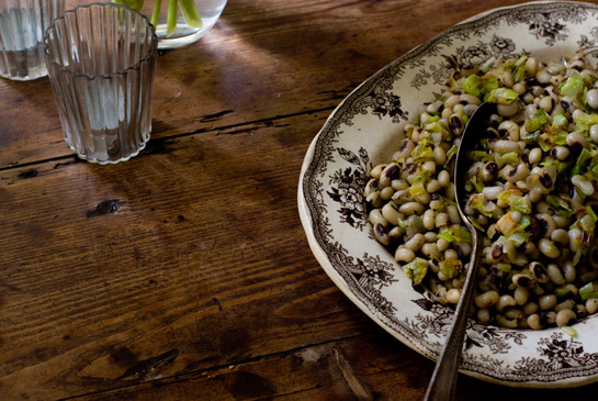 Black-eyed peas & leeks