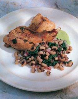 Black-eyed peas & spinach
