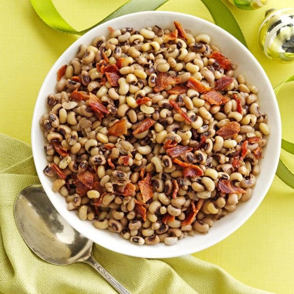 Black-eyed peas with bacon 