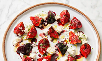 Black figs, feta and red wine