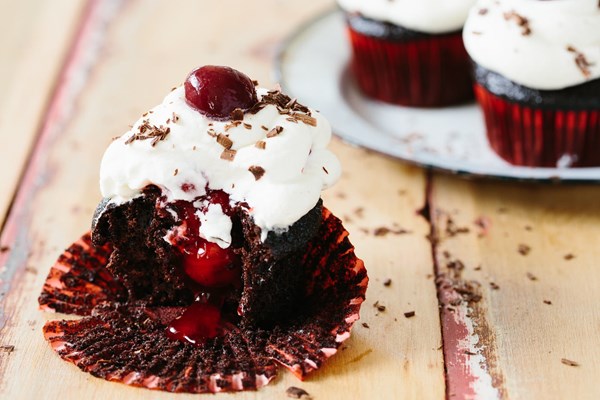 Black Forest cupcakes