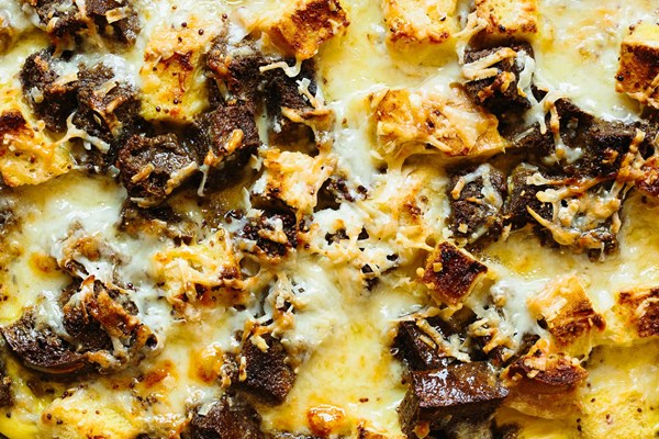 Black Forest ham and cheese breakfast casserole