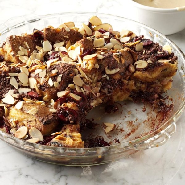 Black Forest panettone pudding