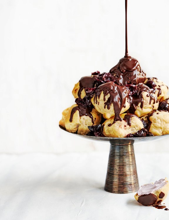 Black Forest profiteroles