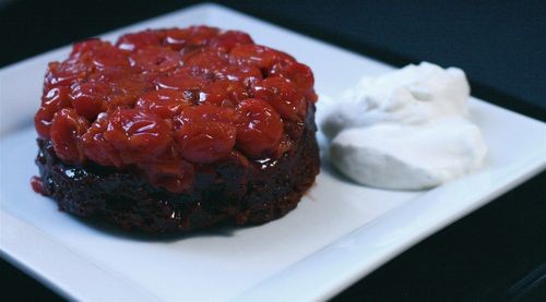 Black Forest upside-down cakes