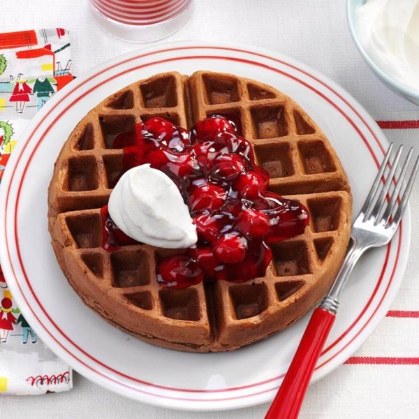 Black Forest waffles