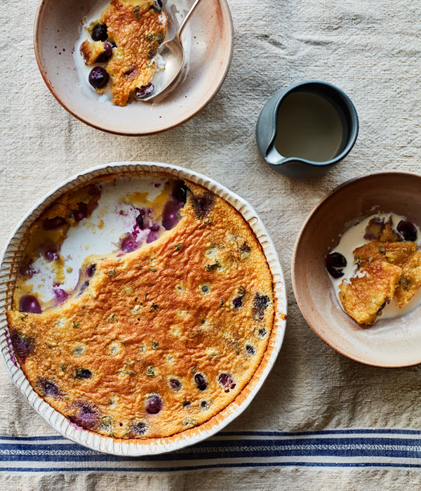 Black grape clafoutis