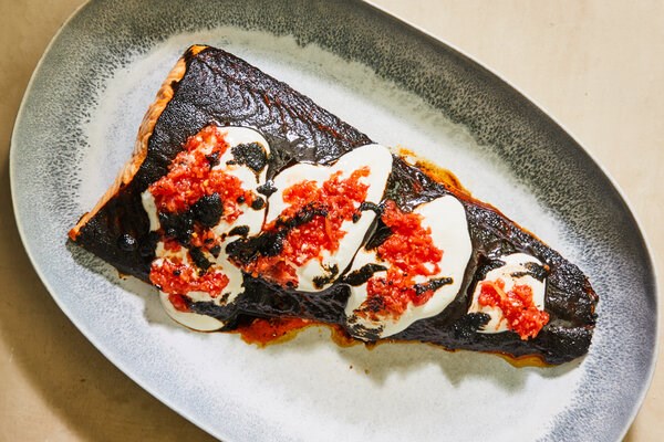 Black lime salmon