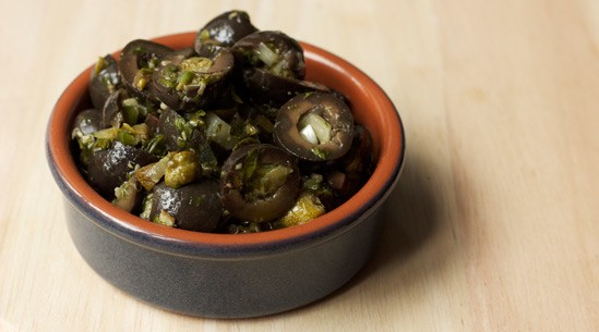 Black-olive salsa 