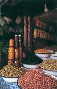 Black olives with preserved lemons
