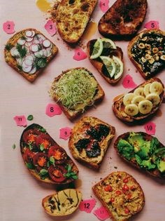 Black or green tapenade on toast