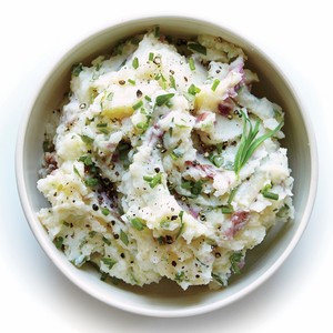 Black pepper and herb mashed potatoes