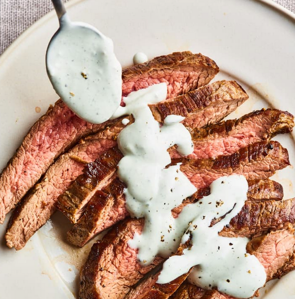Black pepper blue cheese sauce