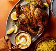 Black pepper chicken & lemon yogurt