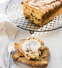 Black pepper, dark chocolate, and sour cherry bread