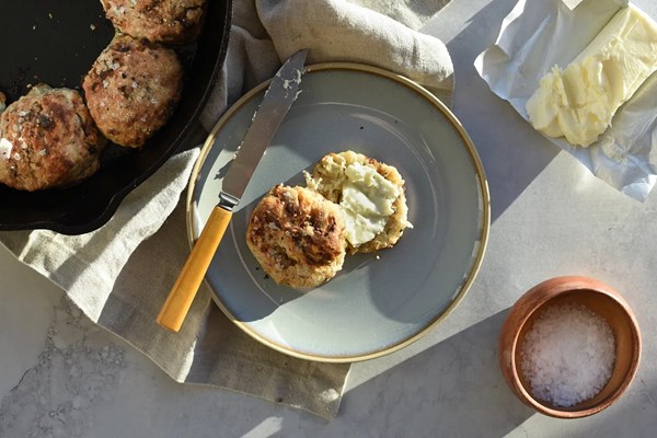 Black pepper, date, and blue cheese biscuits [Julia Heffelfinger, Rancho Meladuco Date Farm]