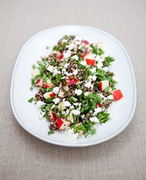 Black quinoa & kale salad