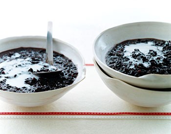 Black rice pudding