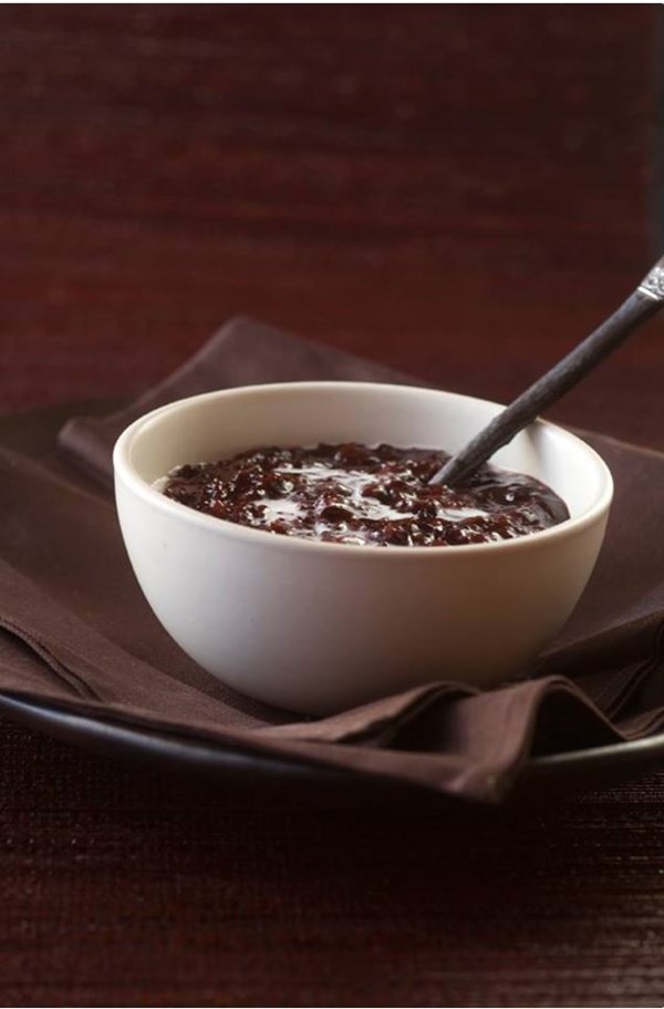 Black rice pudding