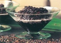 Black rice pudding