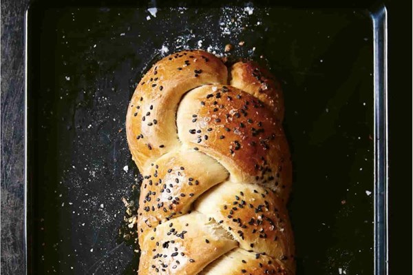 Black sesame challah