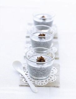 Black sesame cream jelly