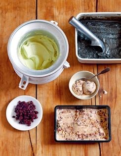 Black sesame ice cream