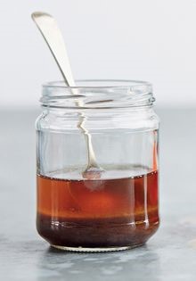 Black vinegar, ginger, sesame and honey