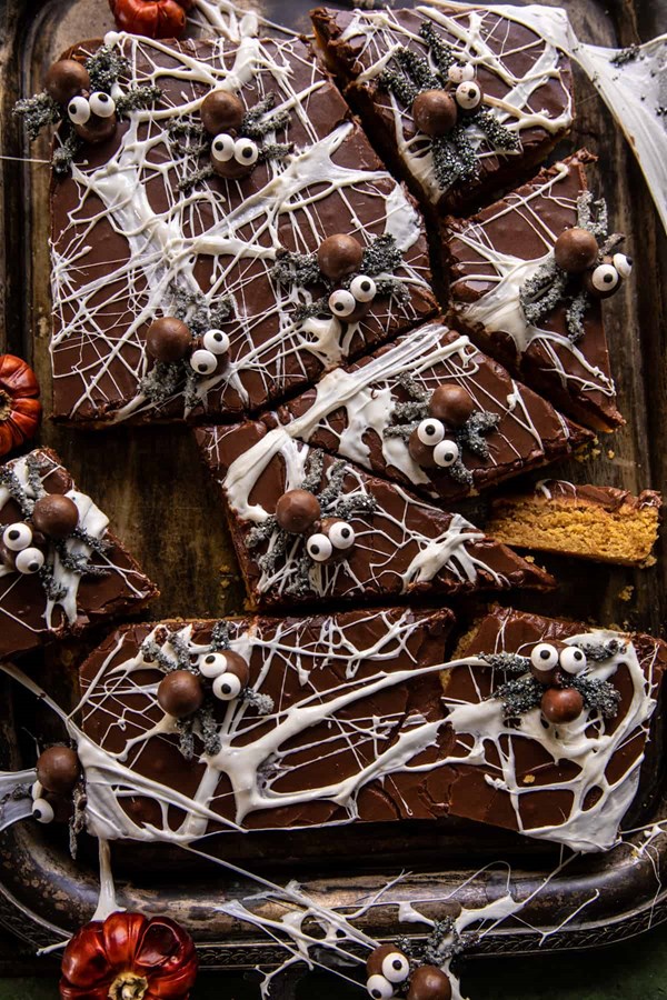 Black widow peanut butter bars