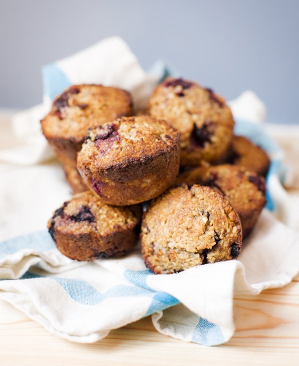 Blackberry & blueberry muffins