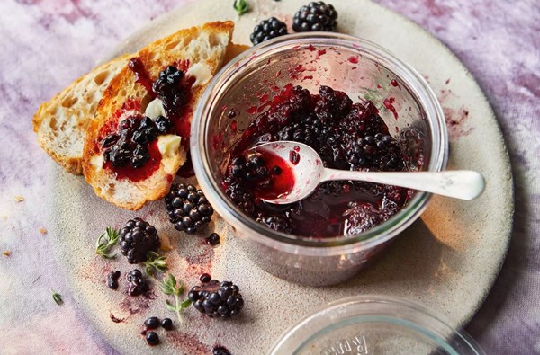 Blackberry & lemon thyme compote