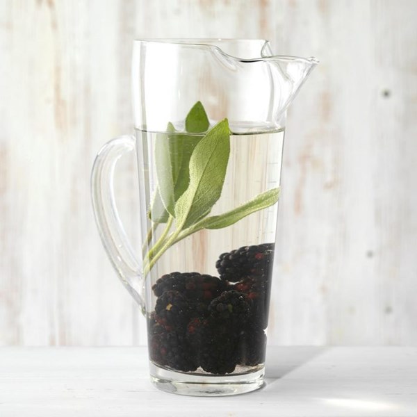 Blackberry & sage infused water