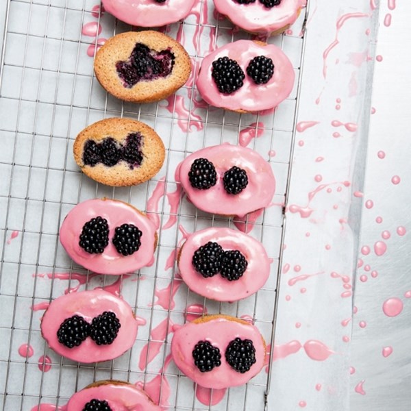 Blackberry & star anise friands