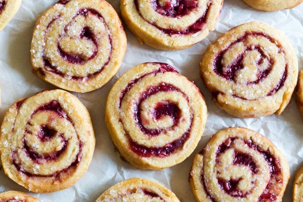 Blackberry almond pinwheels
