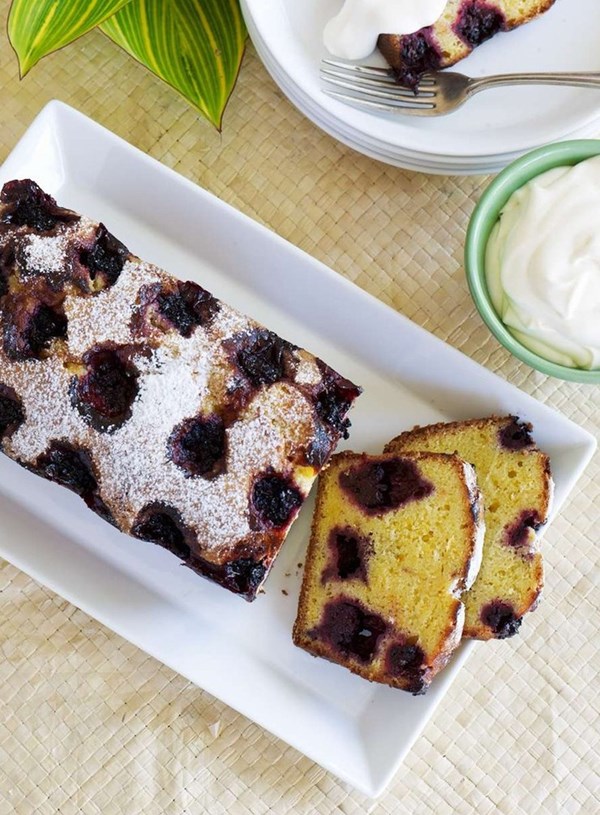 Blackberry and lemon loaf