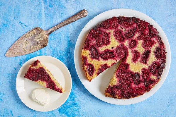  Blackberry and lemon upside-down cake