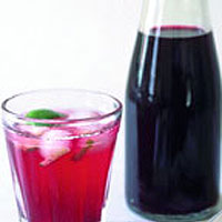 Blackberry and lime cordial