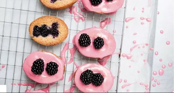 Blackberry and star anise friands