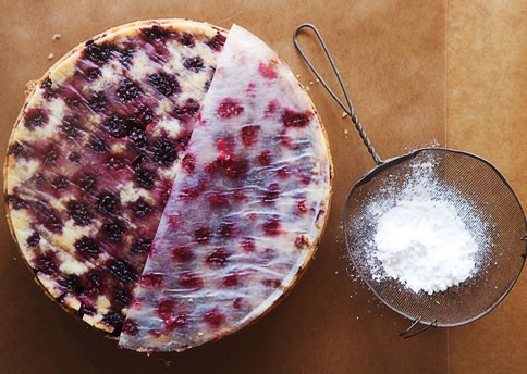 Blackberry buttermilk cake
