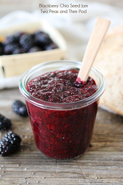 Blackberry chia seed jam