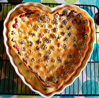 Blackberry clafouti