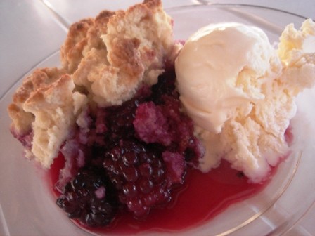 Blackberry cobbler