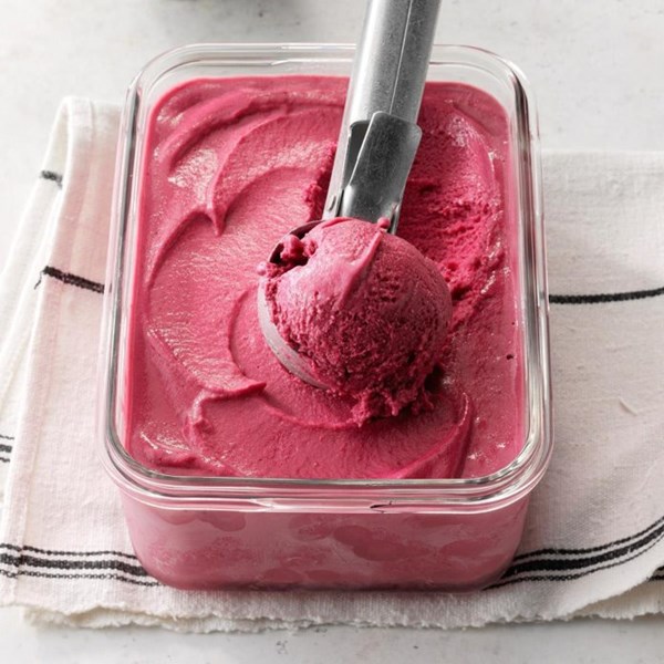 Blackberry daiquiri sherbet