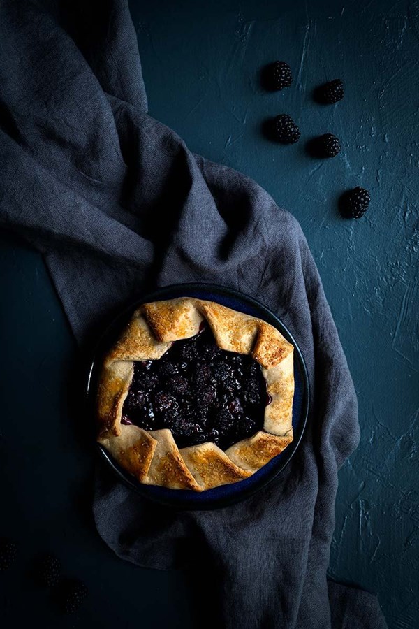 Blackberry galette