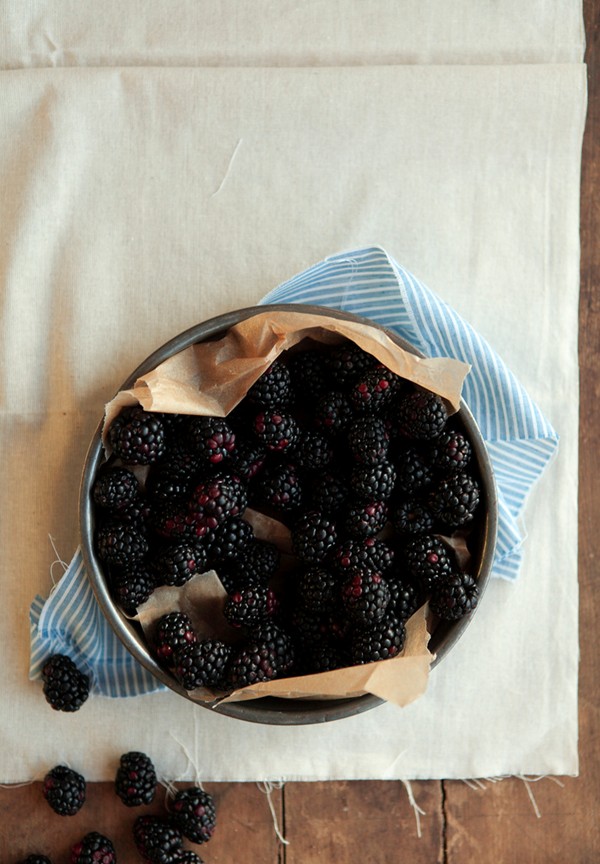 Blackberry goat cheese tart
