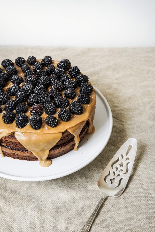 Blackberry jam cake
