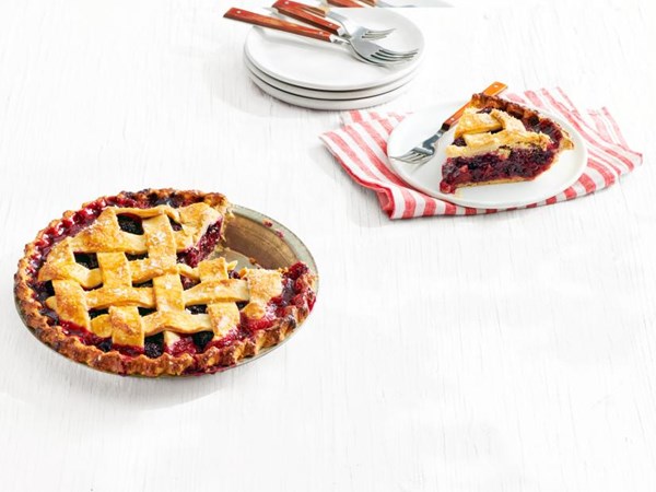 Blackberry lattice pie with sea salt